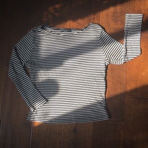 Striped Brandy Melville cropped long sleeve